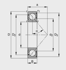 Подшипники серии 72..-2RS